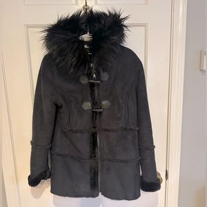 Black Steve Madden winter pea coat